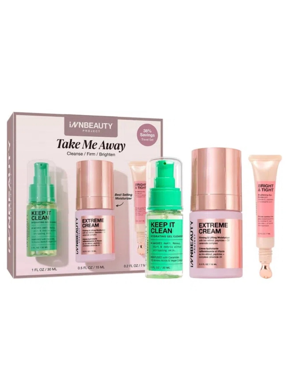 iNNBEAUTY PROJECT Take Me Away Limited Edition Skincare Travel Essentials Set